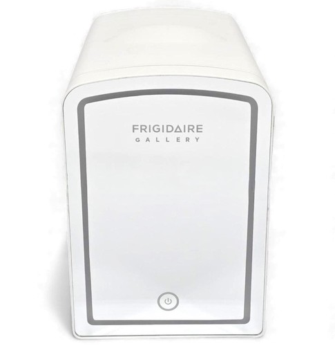 Frigidaire Gallery 9 Can or 6 Liter Beauty Lighted Mirror Fridge White EFMIS172-