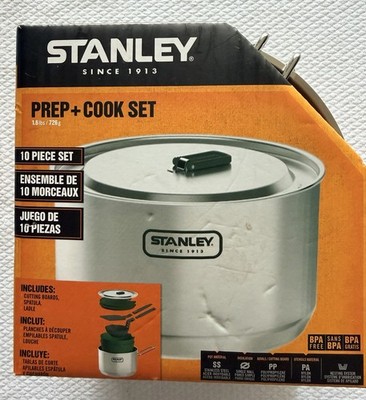 Stanley Adventure Series 10 Piece Stainless Prep Cook Set Camping Hunting New