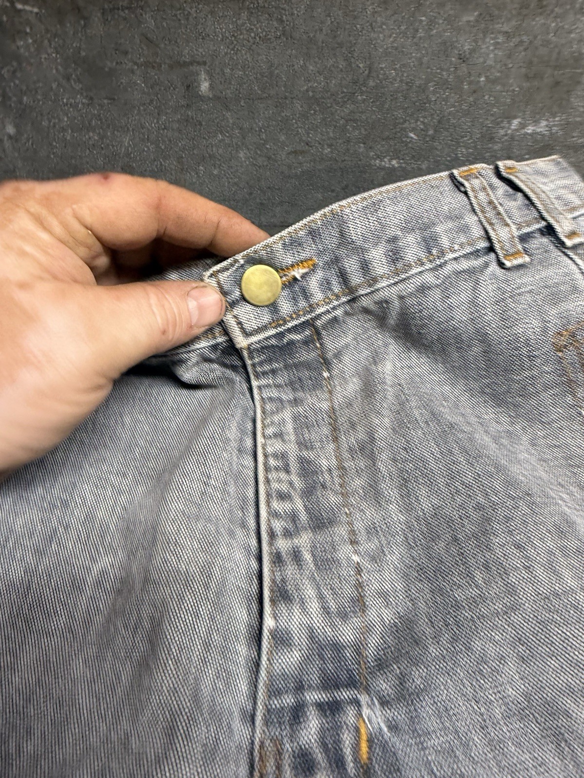Vintage Rare Retro Denim Blue Jeans Pants Workwear Clothing IF Jeans Wear USA image 9