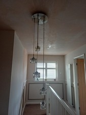 Modern 5 Light Ice Cube Spiral Cluster Ceiling Pendant Light RRP £149.99