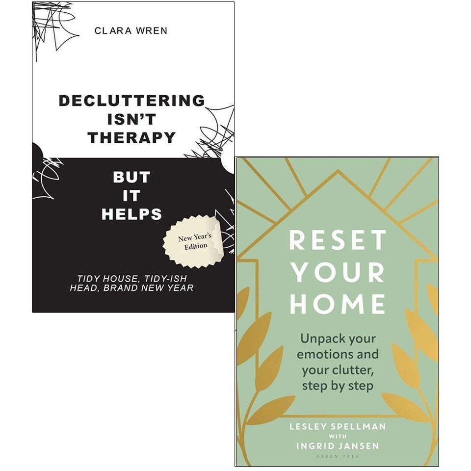 Reset Your Home ,Decluttering Isn’t Therapy Clara Wren 2 Books Collection Set