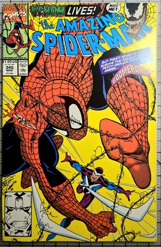 Amazing Spider-Man 345 Key Kletus Cassidy Becomes Symbiote PRESSED AND CLEANED