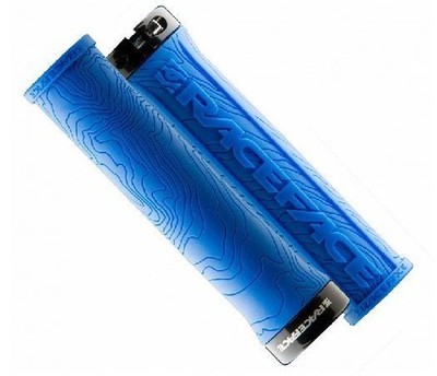 RACE FACE GRIP HALF NELSON W/ LOCK, Lock On Lenker - Griffe, 135mm blau (K04)