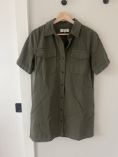 Oversized Madewell Mini Shirtdress, size Small with pockets
