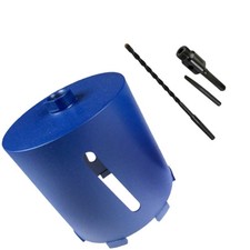 Diamond Core Drill 152mm X 150mm + 100mm Hex Arbor + Pilot Drill