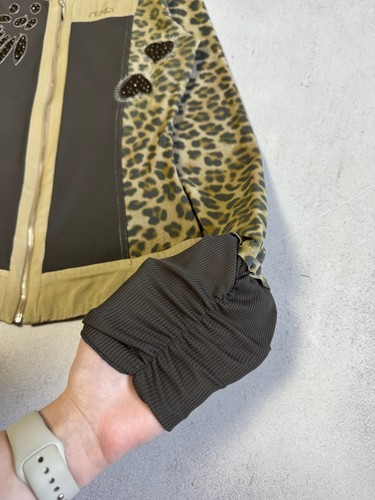 Fendi Jacket Leopard Print Mesh Gaultier Style Top - Size 42 Women Vintage 90s - Picture 7 of 14