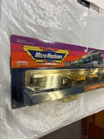 Micro Machines Trains Series Cannonball No. 9 Set Galoob 1989 Sealed New Toy