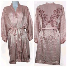 VS Victorias Secret 2009 Fashion Show Pink Striped Wrap Robe Butterfly Angel OS