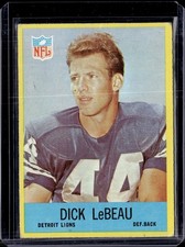 1967 Philadelphia #66 Dick LeBeau Rookie RC Detroit Lions (HOF) VG/VG-EX