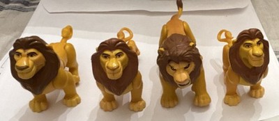 Disney Lion King Figurines Lot Simba and Scar Plastic Figures Set (7 total)