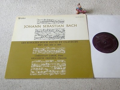 BACH Sonatas for Flute & harpsichord LARDE DREYFUS 1964 FRANCE LP VALOIS MB 449