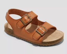 Toddler Reagan Footbed Sandals Cognac - Cat & Jack - CHOOSE SIZE