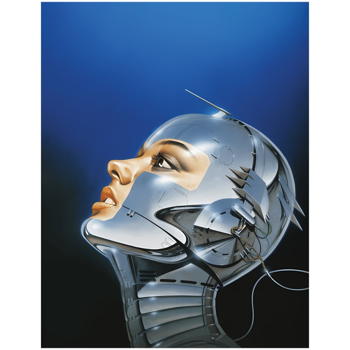 Hajime Sorayama Robot Girl Poster Cyberpunk Wall Art Sexy Android
