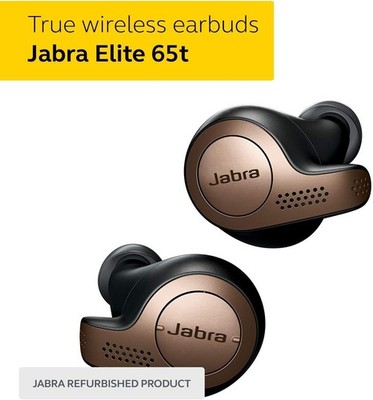 Jabra Elite 65t Black Bronze True Wireless Bluetooth Earbuds Noise