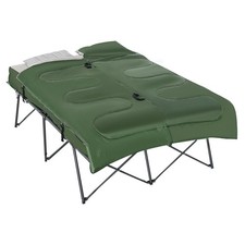 Outsunny 2-Person Fold Camping Cot Set Mattress Bag Pillows Outdoor Vacation