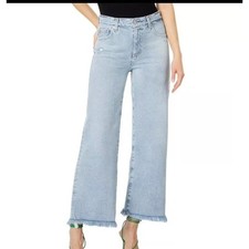 AG Adriano Goldschmied Saige Wide Leg Jeans Light Wash Blue Size 32