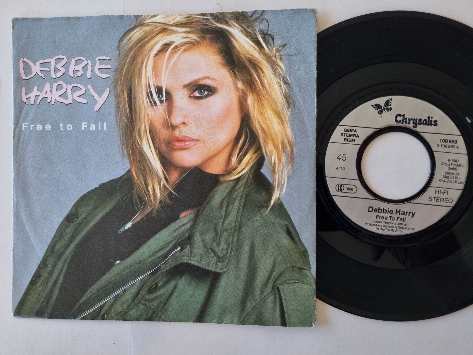 Debbie Harry - Free to Fall 7'' Vinyl Germany/ Blondie