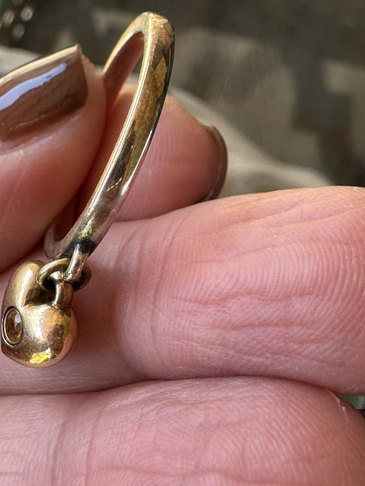 James Avery Dangle Ring Sterling Silver with 14k … - image 12