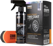 CERAKOTE Rapid Ceramic Tire Coat 10oz Deep Black Non-Greasy Long-Lasting Shine