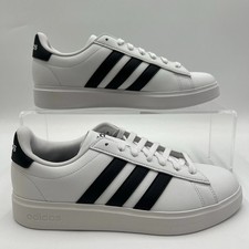 Adidas Grand Court 2.0 Black White Casual Sneakers Retro GW9214 Womens Size 9.5