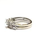 GIA 14k white gold 1.31ct round diamond engagement ring wedding band 7.4g 7 set — photo 5