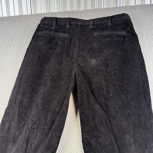 Gap Pants Mens 36x32 (37x29) Black Corduroy Roomy Relaxed Chino 90s Preppy - Picture 4 of 12