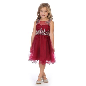 maroon dress for flower girl