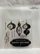 CTMH  Holiday Cheer  CHRISTMAS Close To My Heart Acrylic Stamp Set B1381