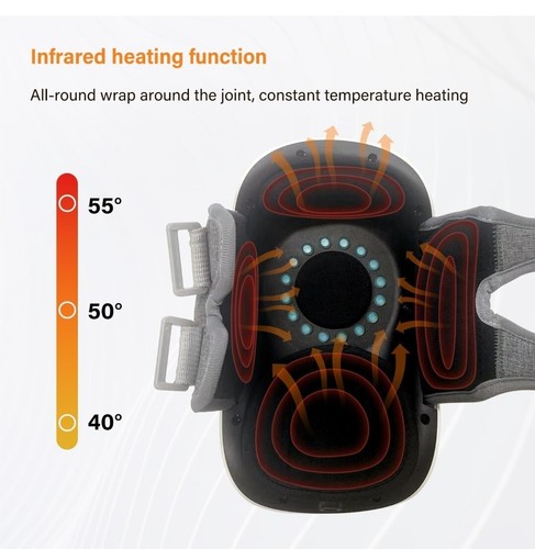ELECTRIC KNEE MASSAGER. W/ INFRARED HEAT MACHINE FOR RELIEF ON ELBOW PAIN. NEW - Picture 5 of 6