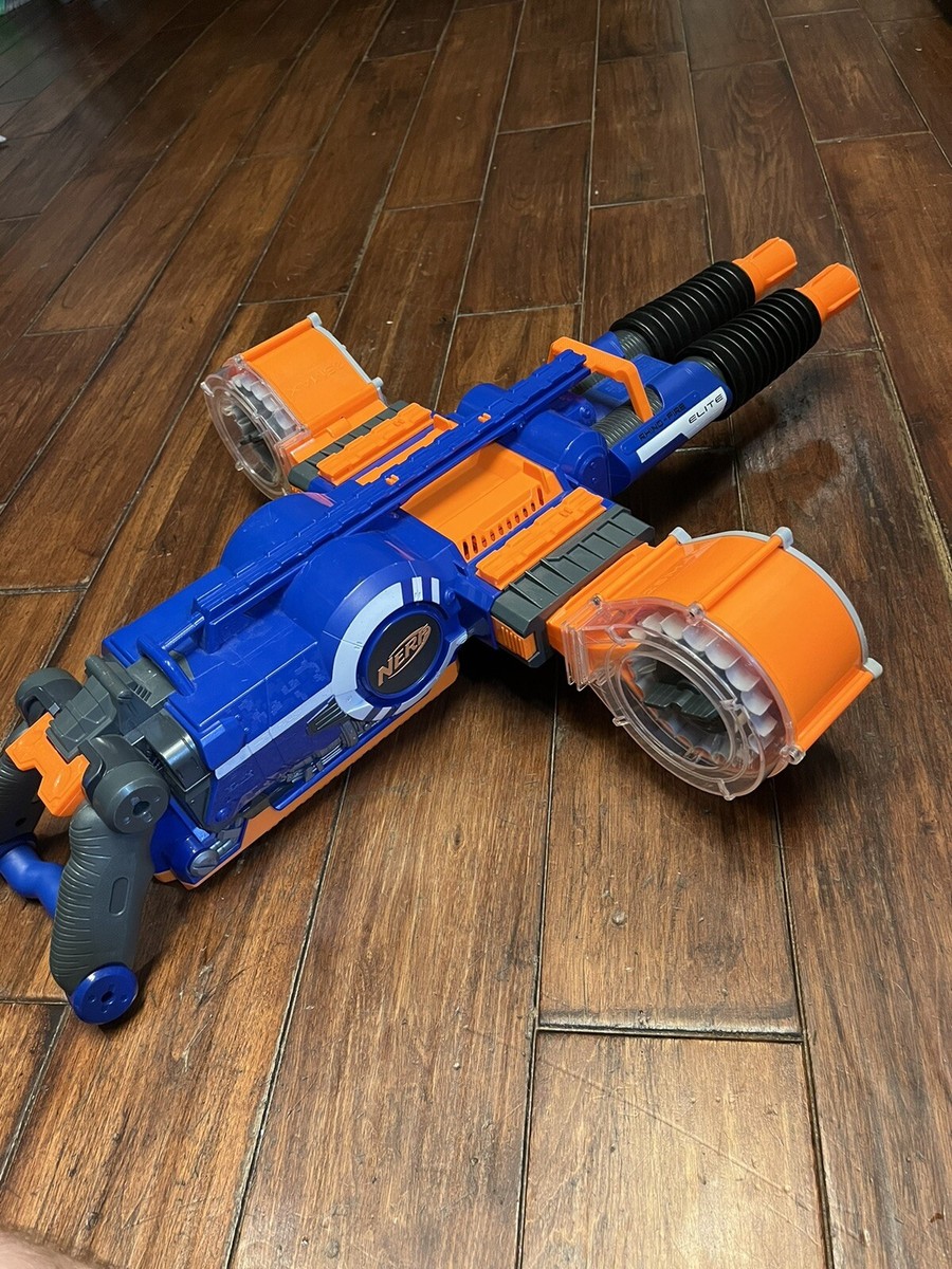 2013 Hasbro Nerf N Strike Elite Rhino Fire Blaster w 2 Drum Mags