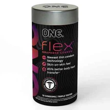ONE® Flex™ Graphene Condoms, 10 count