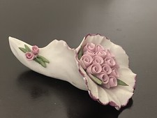 Capodimonte Made In Italy Porcelain Vintage Roses In A Single Lilly