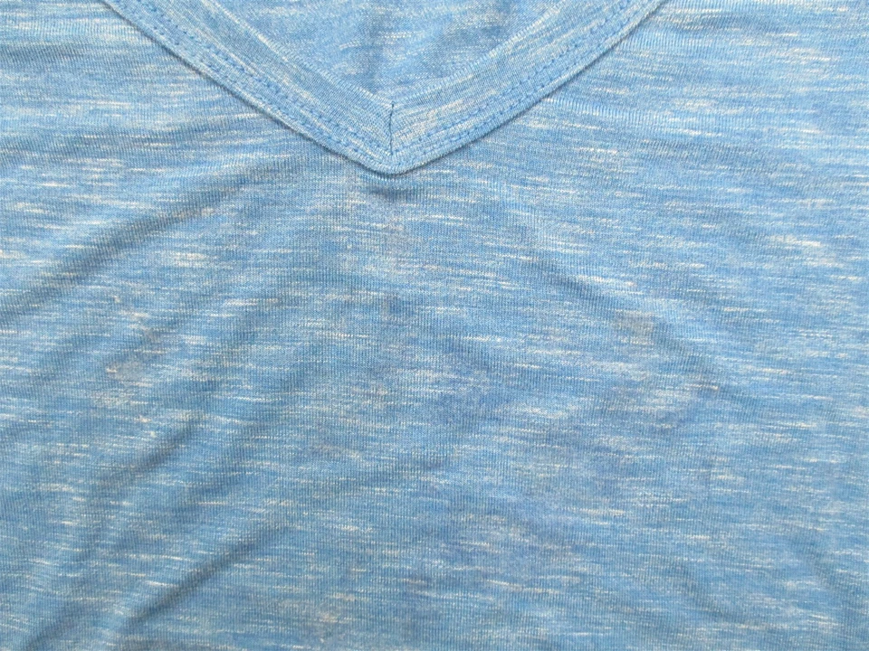 MERONA Women's Size XS Casual Knit Relaxed Heather Blue Tee Shirt - Image 3 of 4