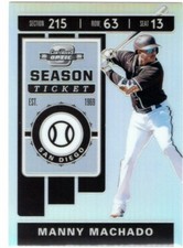 2020 Panini Contenders Optic Holo Silver #15 Manny Machado