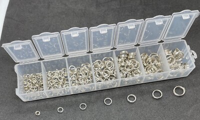 290 Piece Heavy Duty Split Ring Pack With Box Lure / Sea Fishing - Craft
