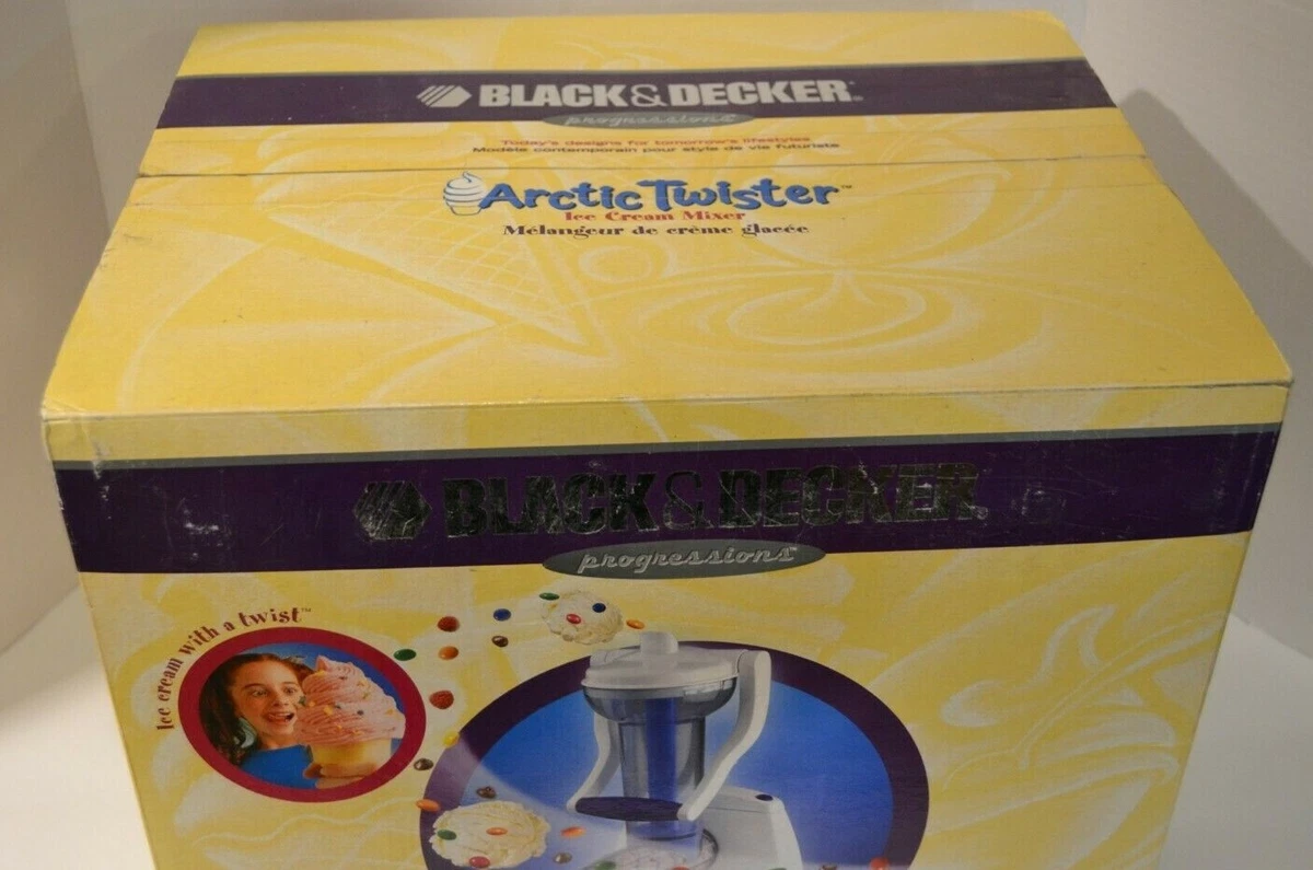 Brand NEW Black & Decker IC200 Artic Twister Ice Cream Mixer SEALED Box