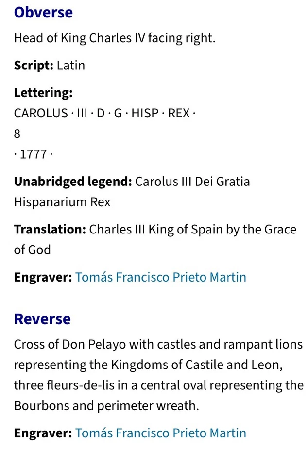 Moneda Grande 1775 Española 8 Maravedíes Rey Carlos III Bonitos Detalles Castillos Leones Foto 4 de 4