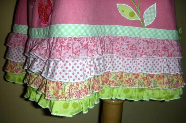 Boutique CBD Sweet Euro Flower Garden Ruffle Dress Bucket Hat 2pc Set 2T 3T 4T - Image 4 of 4