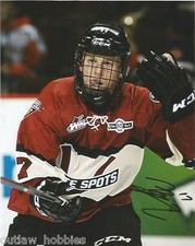 Vancouver Giants Tyler Benson Autographed Signed 8x10 WHL Photo COA C
