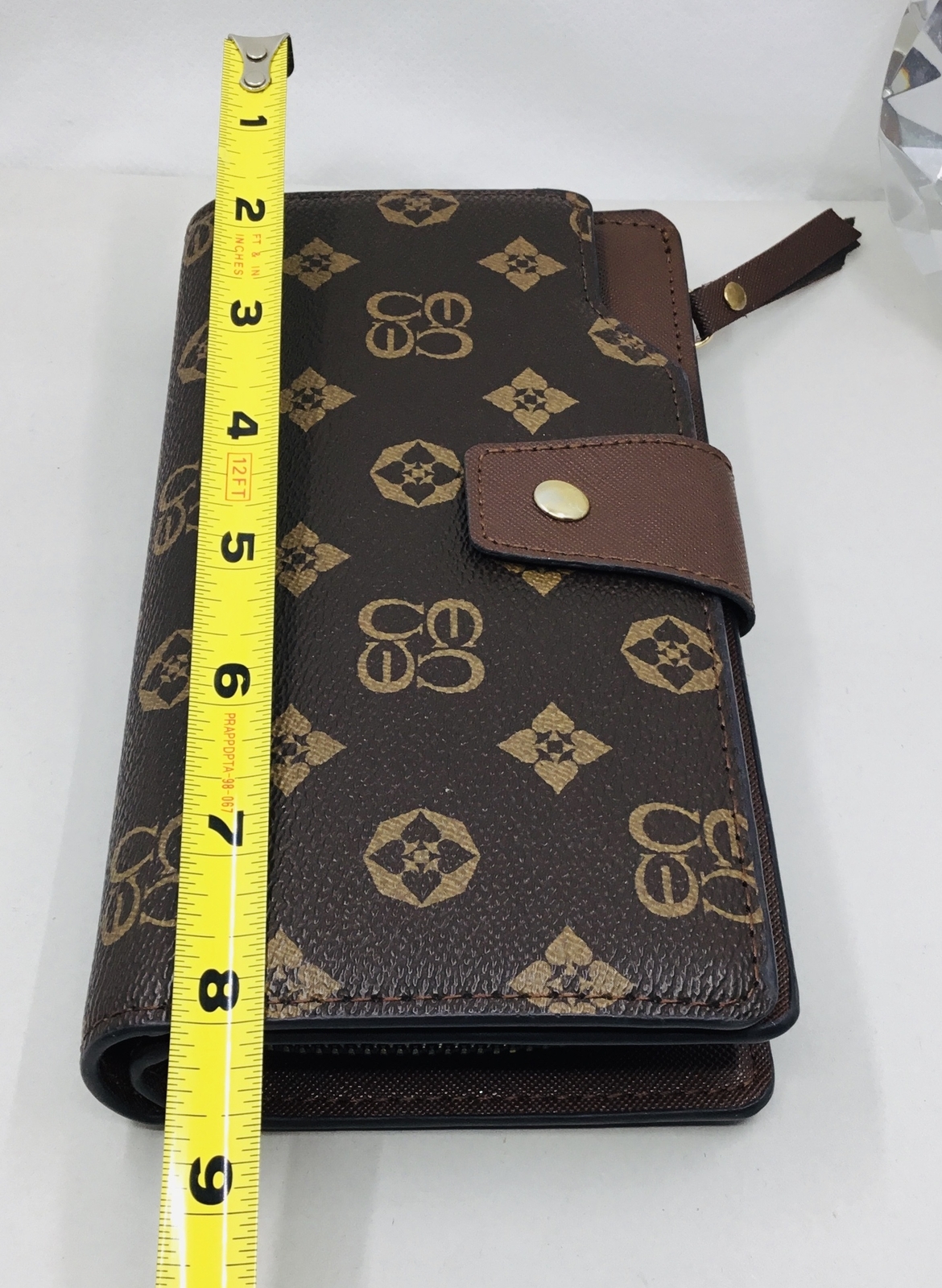 Charisma Monogram Brown Multiple Card Holder Zipp… - image 6