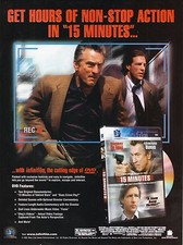2001 Original DVD Release Print Ad--15 Minutes--Robert DeNiro--Edward Burns