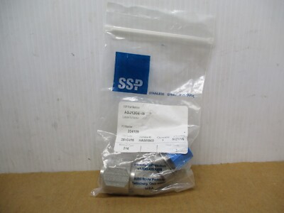 SSP AGJ12GE-45 tube to female SAE/MS straight thread at 45° angle 316