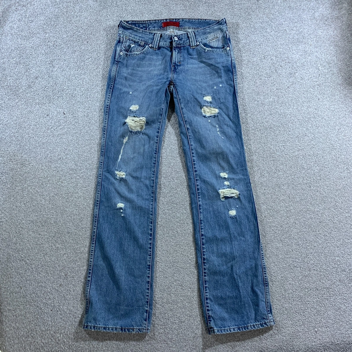 Levi s Jenny Lee Jeans Womens 32 Inch Waist 35 Inch Leg Regular Fit Blue