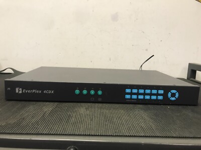 EVERPLEX 4CDX 4-Channel,NTSC Color Duplex Multiplexer ASIS Untested 184014120120