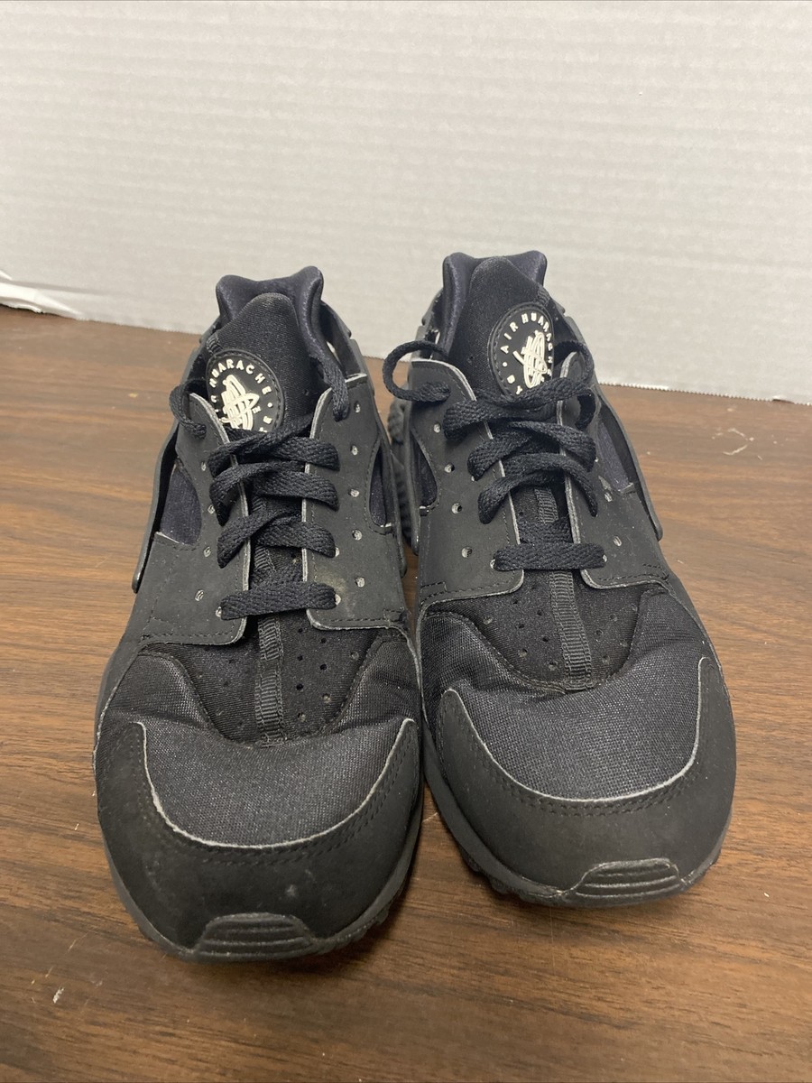 Nike Mens Air Huarache Run 318429-003 Black Running Shoes  display picture 1