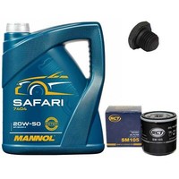 MotoröL Set 20W-50 5 Liter + ÖLfilter + ÖLablassschraube FüR Opel Omega A Saab