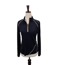 EP Pro Tour Tech 1/4 Zip Pullover Long Sleeve Mock Neck Blue Golf Jacket Size XS