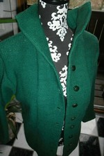 Ladies' costume jacket cardigan pure handmade hand knitted top size 38