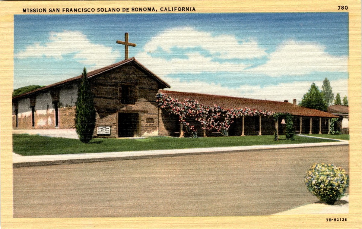 Sonoma, California, Mission San Francisco Solano, Father Jose Postcard
