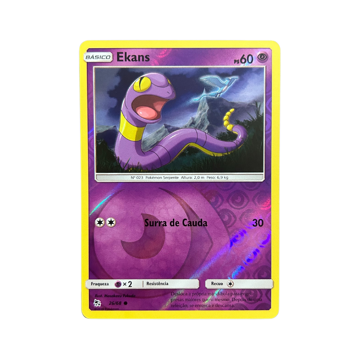 Card Pokmon Portuguese - Ekans 26/68 Reverse Foil Hidden Fates Low Pop | eBay Card Pokmon Portuguese - Ekans 26/68 Reverse Foil Hidden Fates Low Pop | eBay